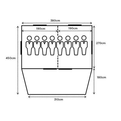 Turbo Lite Tent 380 Cabin Tent